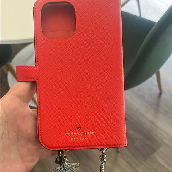 Kate Spade Red I Phone 12 or 12 pro Phone Case - Picture 1 of 4